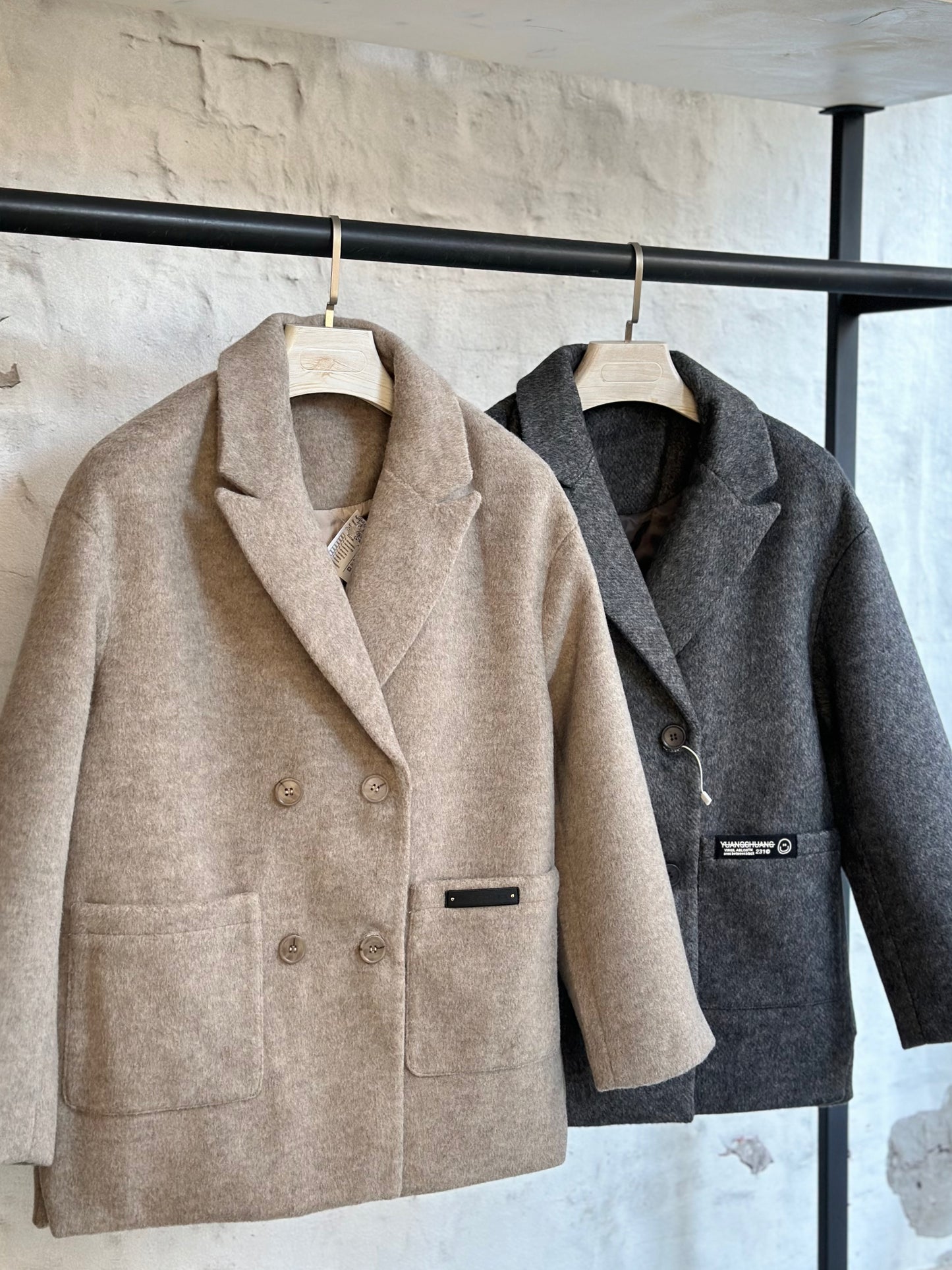 Дамско палто-графит