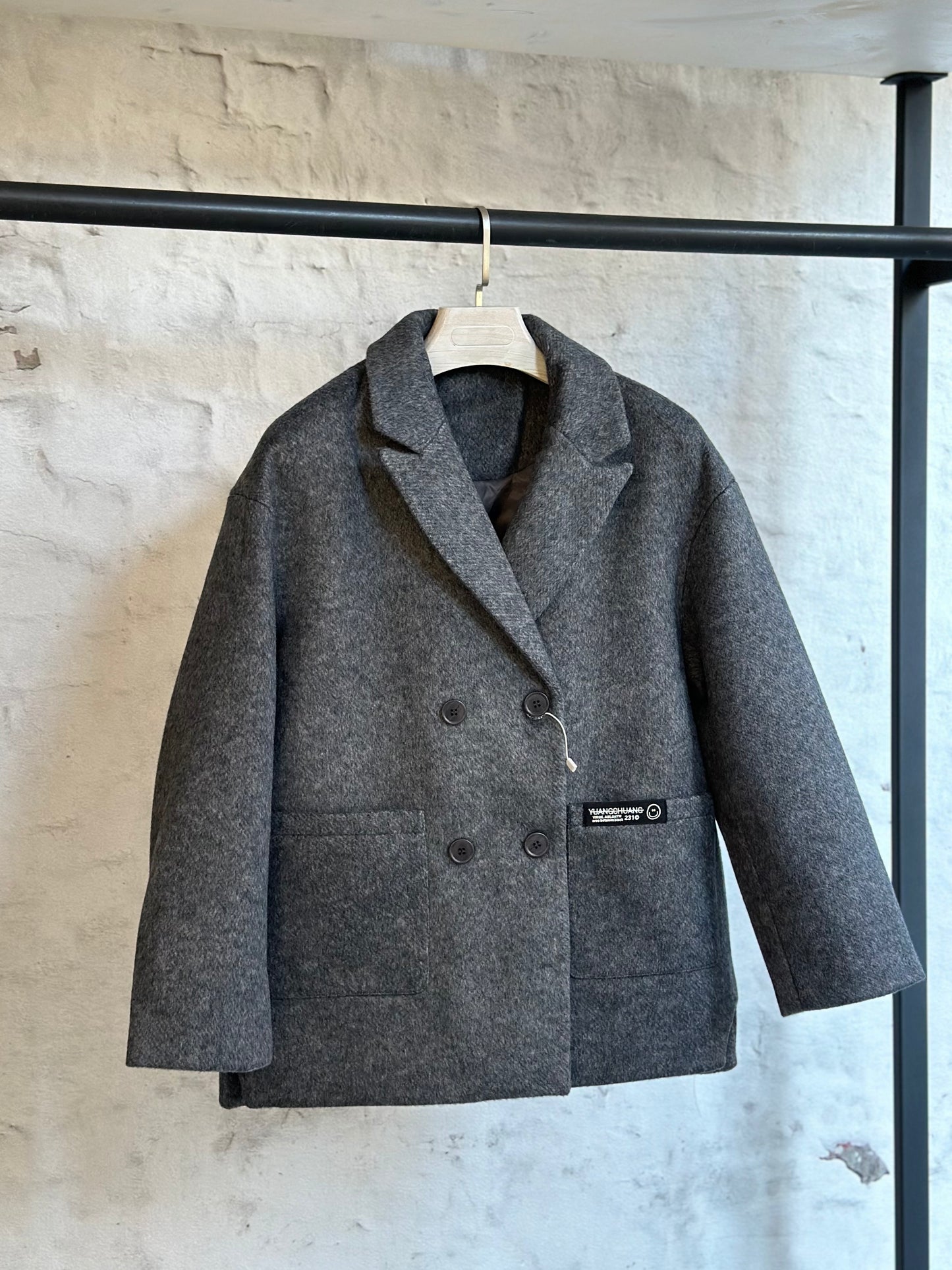 Дамско палто-графит