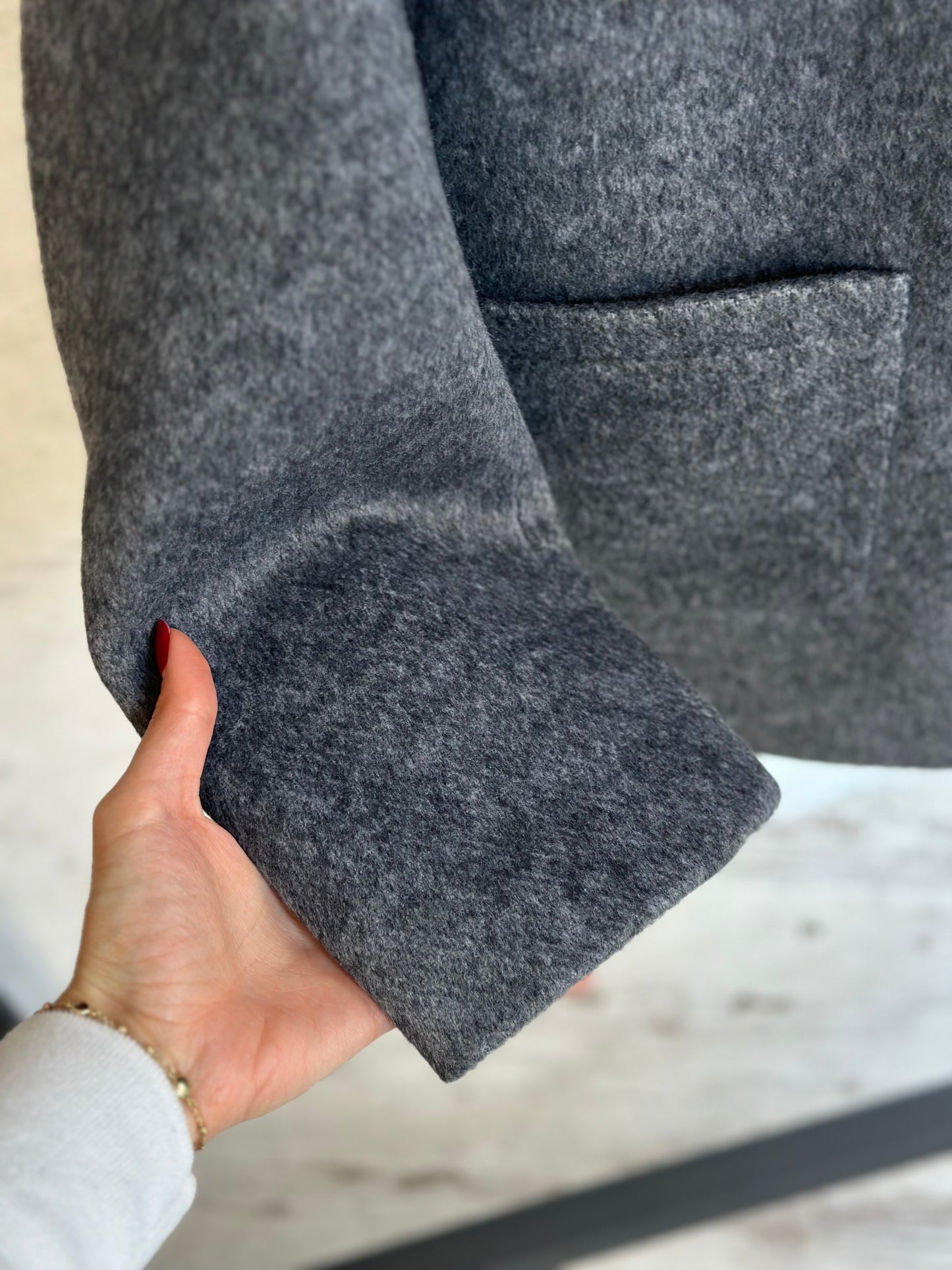 Дамско палто-графит