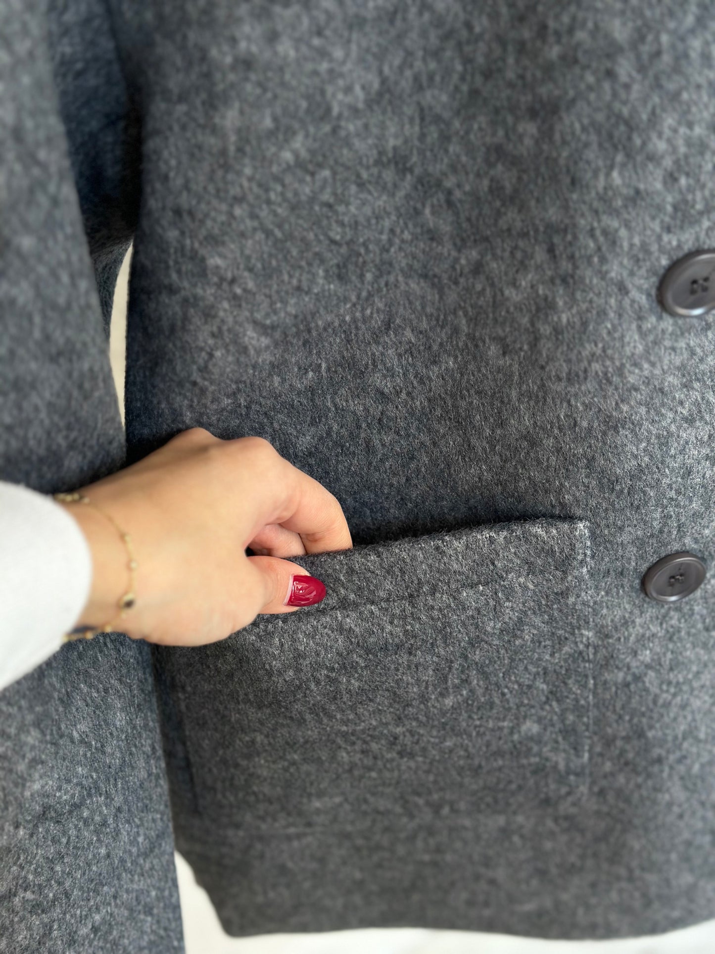 Дамско палто-графит