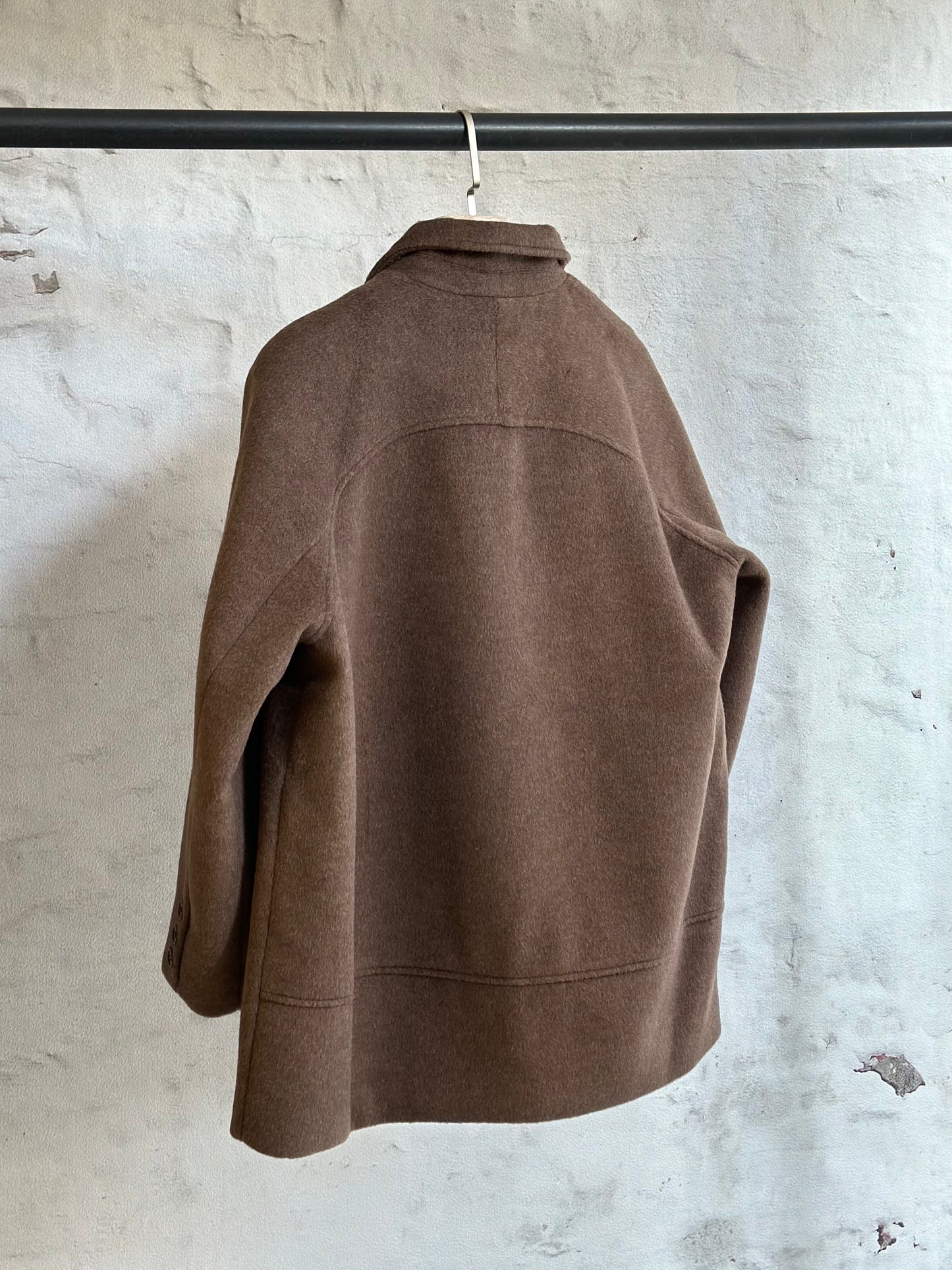 Дамско палто тип сако-кафяво