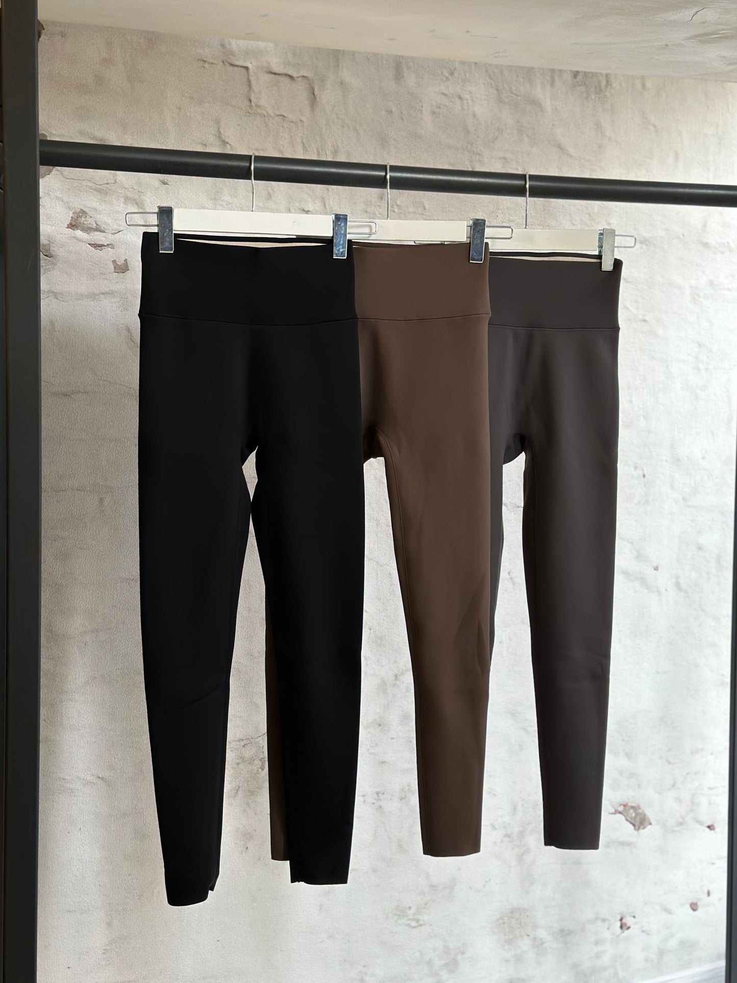 Дамски подплатен клин-кафяв