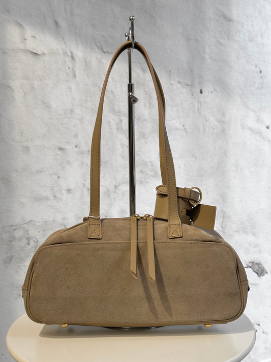 Дамска чанта от естествени материали-бежова