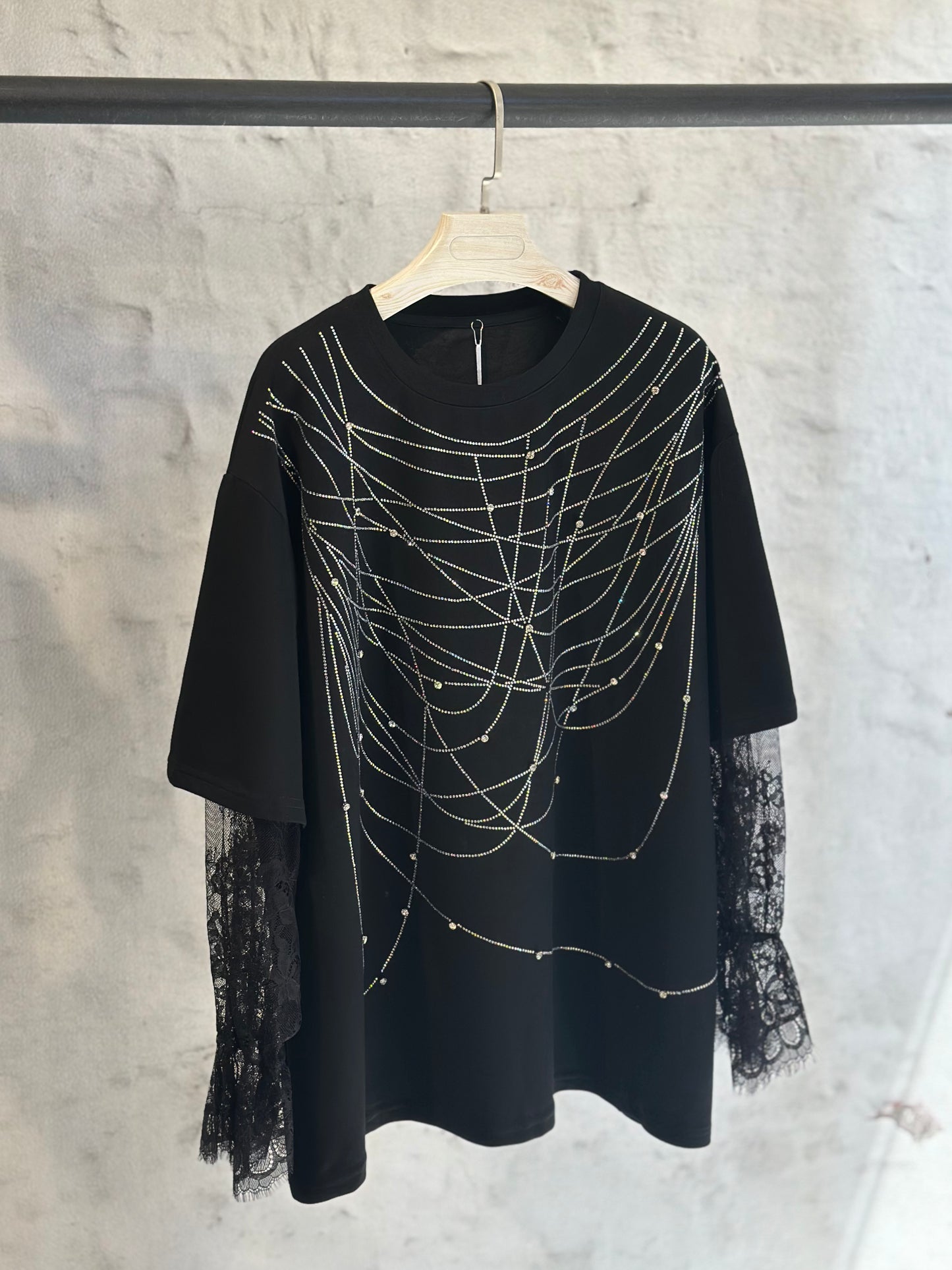 Дамска тениска Lace Contrast