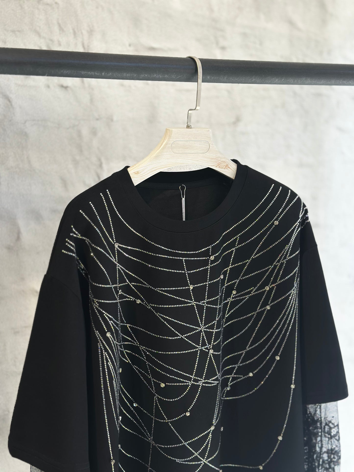 Дамска тениска Lace Contrast
