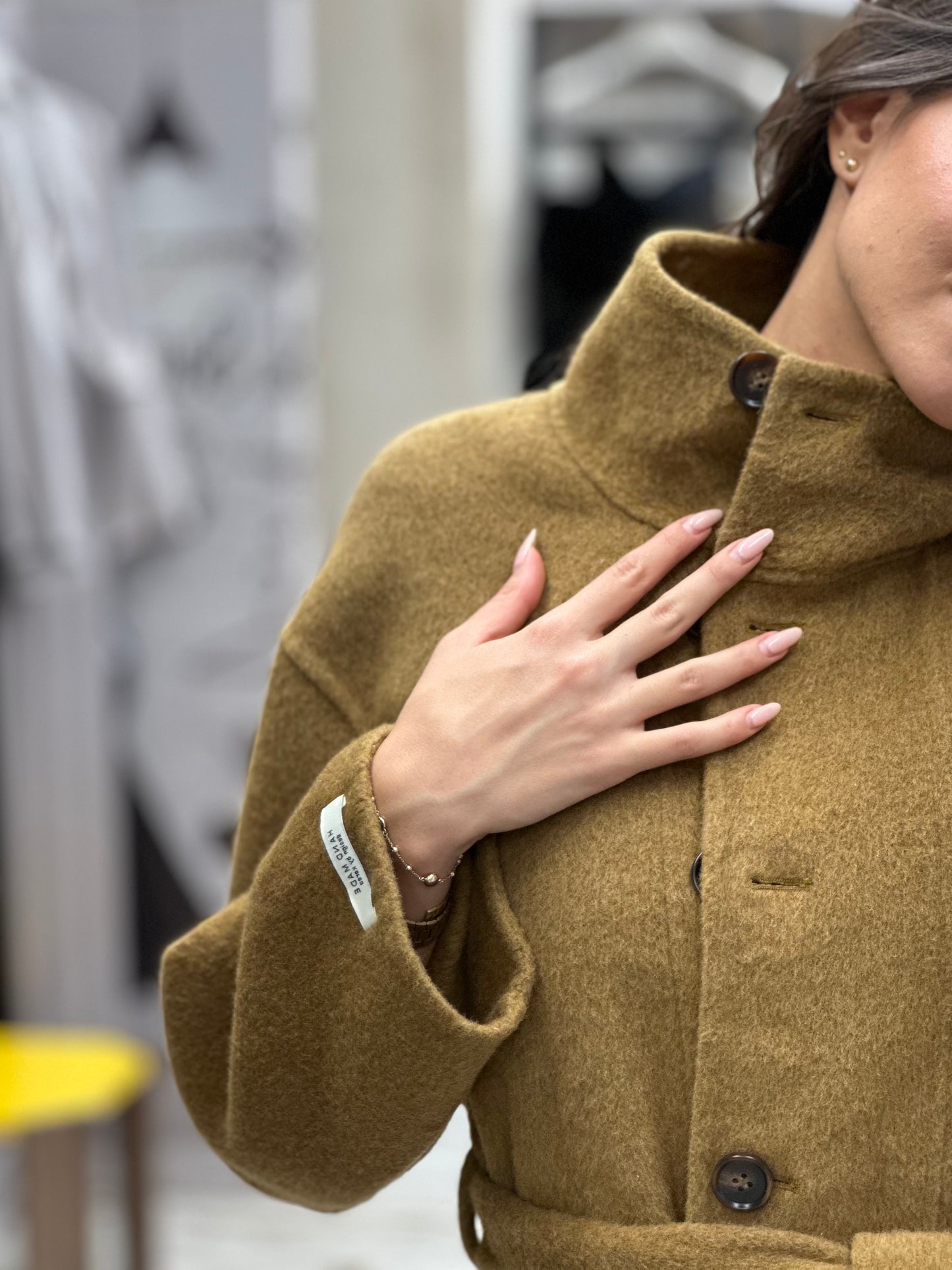 Дамско Палто - Горчица