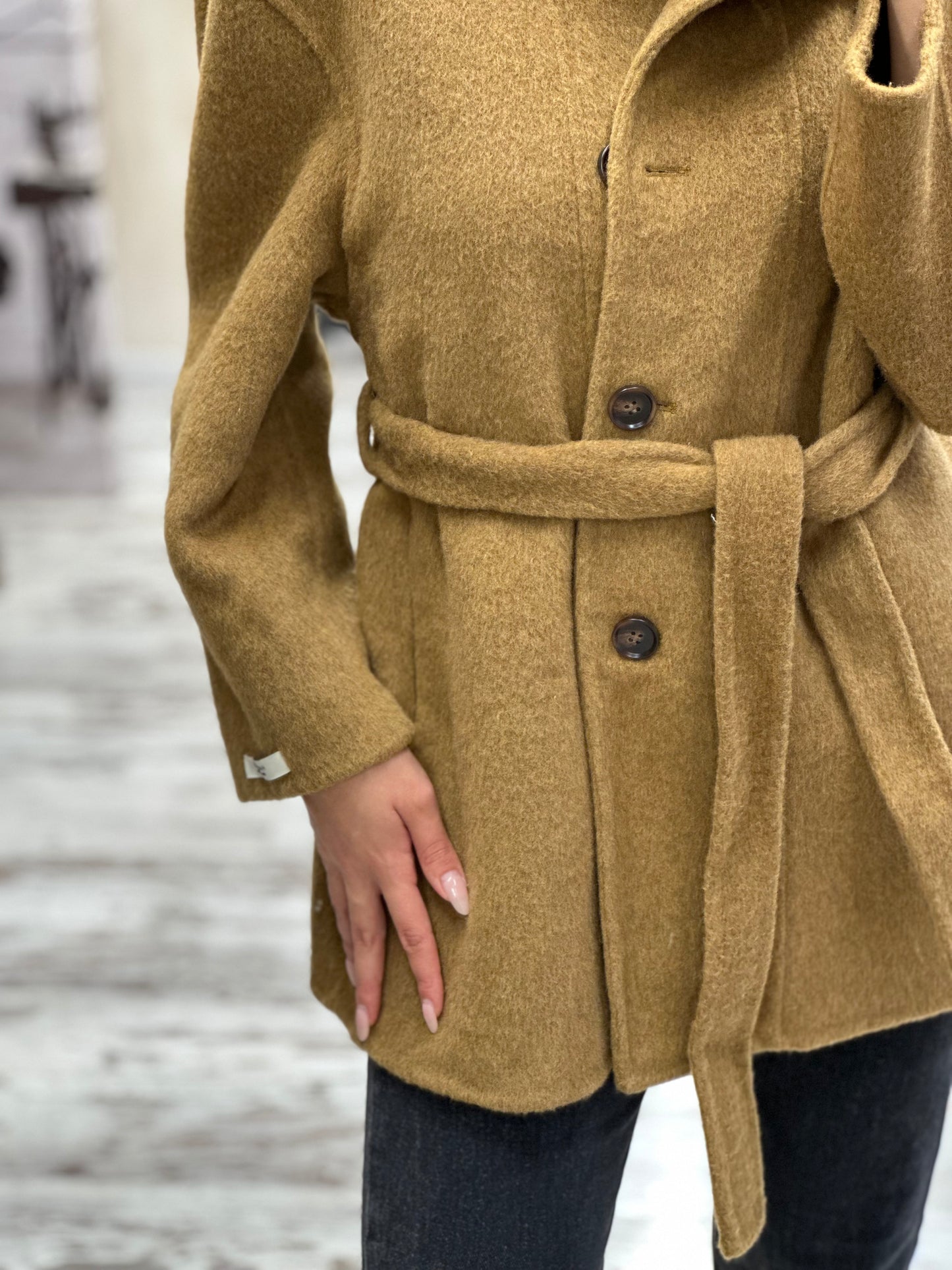 Дамско Палто - Горчица