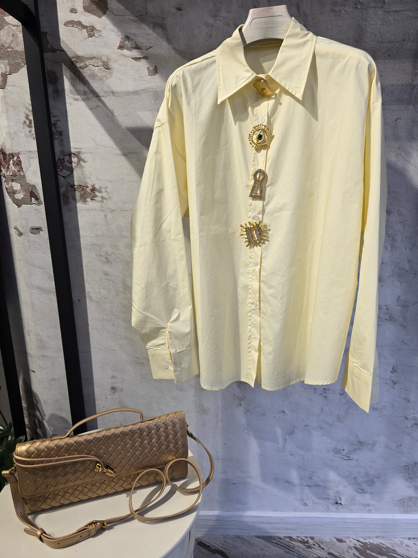 Дамска риза-шампанско