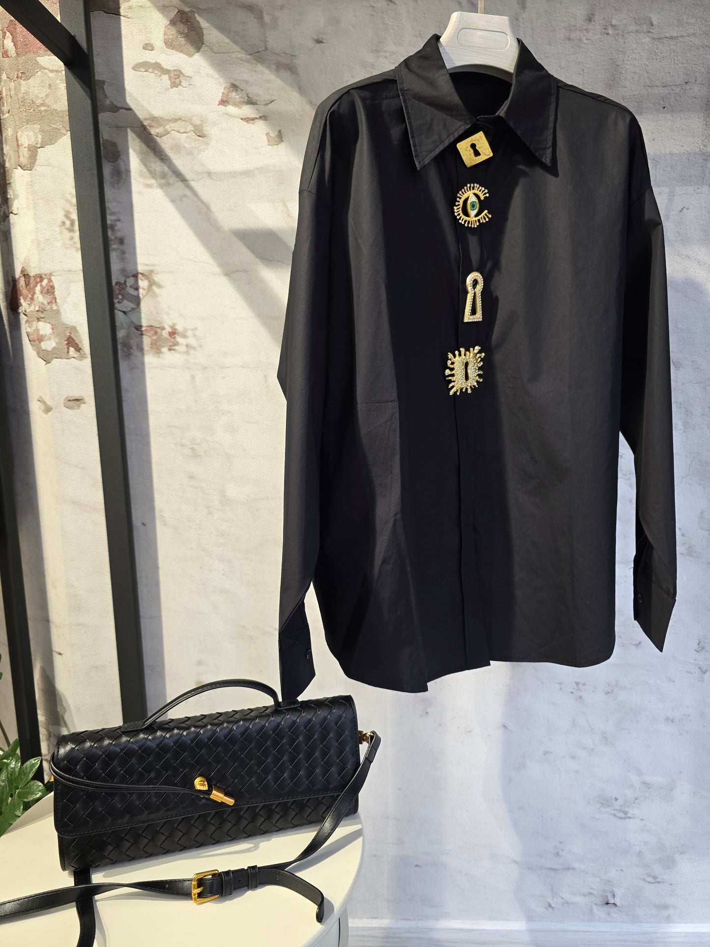 Дамска риза-черна