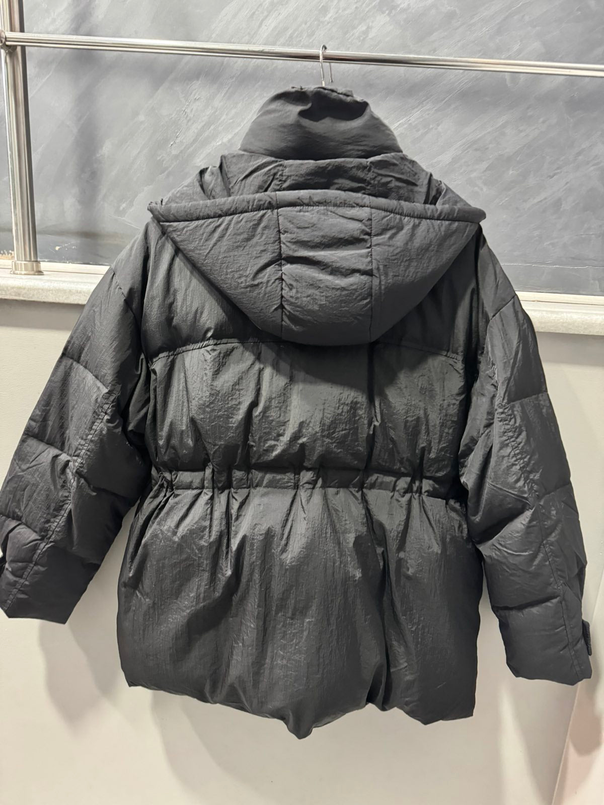 Дамско яке с гъши пух-черно